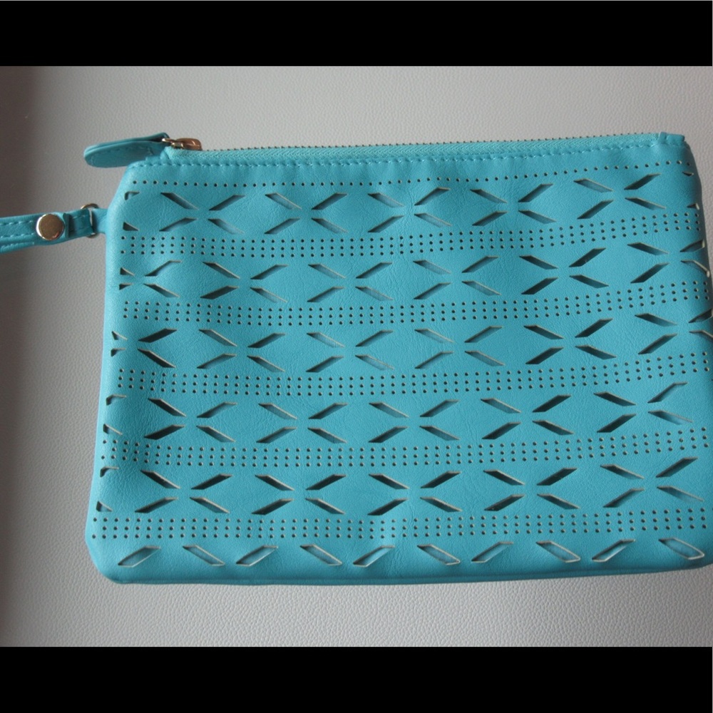 Blue hand bag